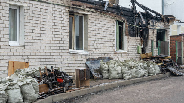 Professional Fire Damage Removal technician working in Germantown, OH
